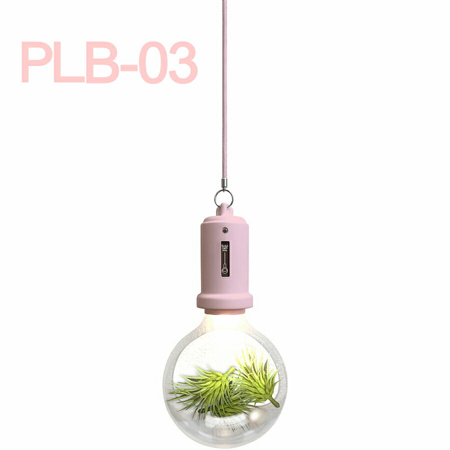 PLB-03【送料別】ポケットライトバルブ Pocket Light Bulb LED 温感センサー内蔵 小物 かわいい ピンク フェイクグリーン 緑 壁掛けランプ ウォールランプ インテリア 簡単 おしゃれ 可愛い ライト チェリー PLB-03