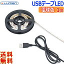 Lumen ルーメン USB LEDテープライト【1m】電球色 SMD5050 DIY インテリア 手作り おしゃれ LED装飾部屋 商品展示用【送料無料n】L...
