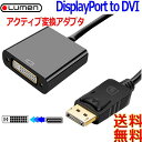 Lumen ルーメン【Activeタイプ】DP(オス)⇒DVI(メス)DVI-DデュアルリンクDisplayPort to DVI-D 変換アダプター2560x...