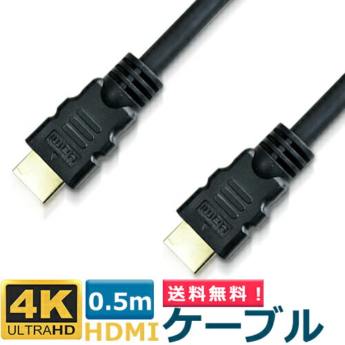 Lumen HDMIケーブル HDMI ケーブル 0.5m (Aオス）-（Aオス） Ver2.0 18Gbps フルHD 3D 4K / 60Hz 60fps HDR 対応 ハイスピード hdmi cable【送料無料n】