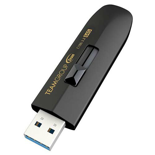Team チーム USB3.2メモリー 64GB TC186364GB01 Gen1 スライド式 USBフラッシュドライブ ペンドライブディスク 【送料無料nポスト投函】usb3.2 memory