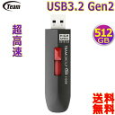 Team チーム USB3.2メモリー 512G TC2123512GB01 Gen2 4K UHD 高画質動画対応 スライド式 USBフラッシュドライブ【送料無料nポスト投函】usb3.2 Gen2 USB memory(2)