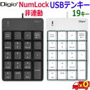 Digio2 デジオツー TNK-SU232 シンプルUSBテンキーボード NumLock非連動仕様 「00」キー付 19キー【送料無料c】USB TenKey(2)