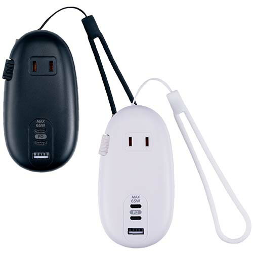 MCO ナカバヤシ JYU-ACU012 モバイルUSB-ACタップ PD65W GaN USB Type-C+A 高速充電 ACコンセント 安全機能搭載【送料無料c】Type c PD65w USB-A AC charger