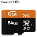 Team Micro SDXC J[h SDA_v^t 64GB UHS-1 UHS-1^Cv TUSDX64GUHS03yn|Xgz micro sdxc card
