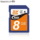 Team SDHC カード 8GB SDメモリーカード SDHC Class 4 TG008G0SD24X【送料無料nポスト投函】 sdhc card