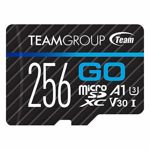 Team チーム TGUSDX256GU303【256GB】Micro SDXC UHS-I U3 V30 メモリーカード Read:100MBs Write:50MBs SDアダプタ付【送料無料nポスト投函】for action camera