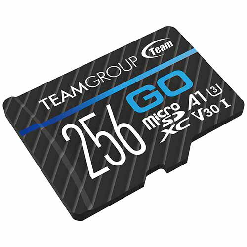 Team チーム TGUSDX256GU303【256GB】Micro SDXC UHS-I U3 V30 メモリーカード Read:100MBs Write:50MBs SDアダプタ付【送料無料nポスト投函】for action camera