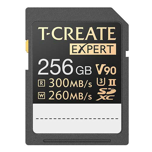 Team チーム TTCSDX256GIIV9001【256GB】エキスパート SDXC UHS-II U3 V90 カード Read:300MBs Write:260MBs 8K 4K カメラに対応【送料無料c】for 8K 4K camera