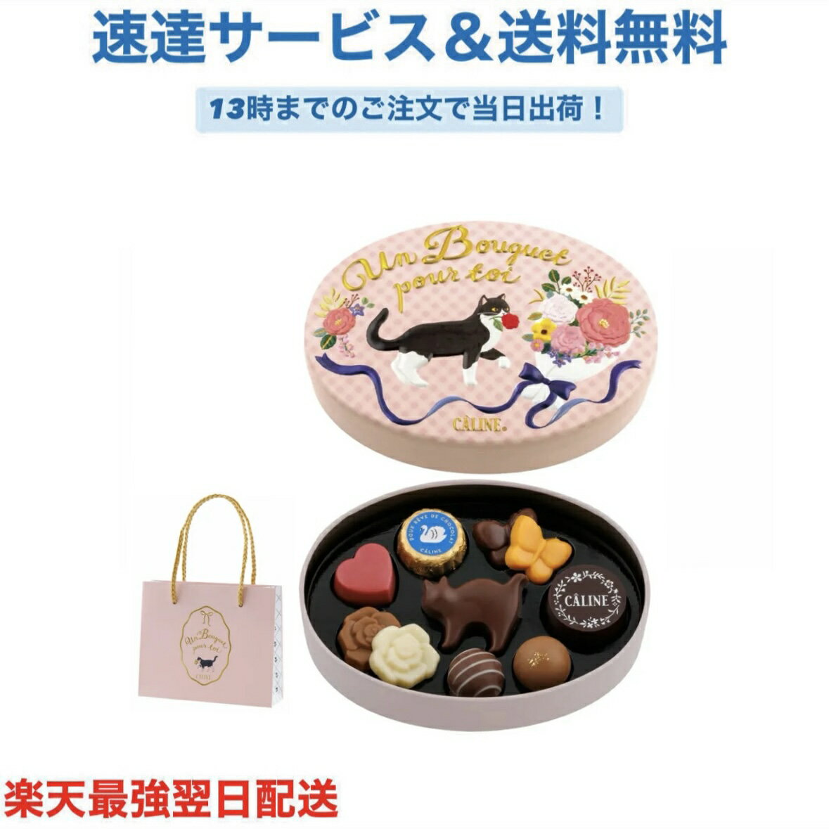 カリーヌ 10個入 猫 ねこ バレンタイン チョコ プレゼント かわいい ギフト ご褒美 ホワイトデー 男性 女性 彼氏 彼女 友達 男友達 女..