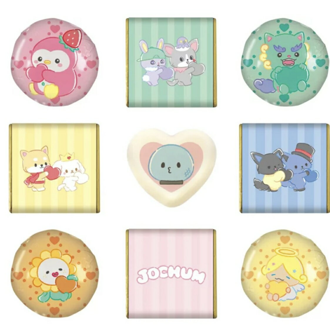 【エントリーでポイント10倍】ハート JOCHUM ショコラ缶 ジェオチャム バレンタイン チョコ プレゼント かわいい ギフト ご褒美 ホワイトデー 男性 女性 彼氏 彼女 友達 男友達 女友達 チャム JO1 サンリオ