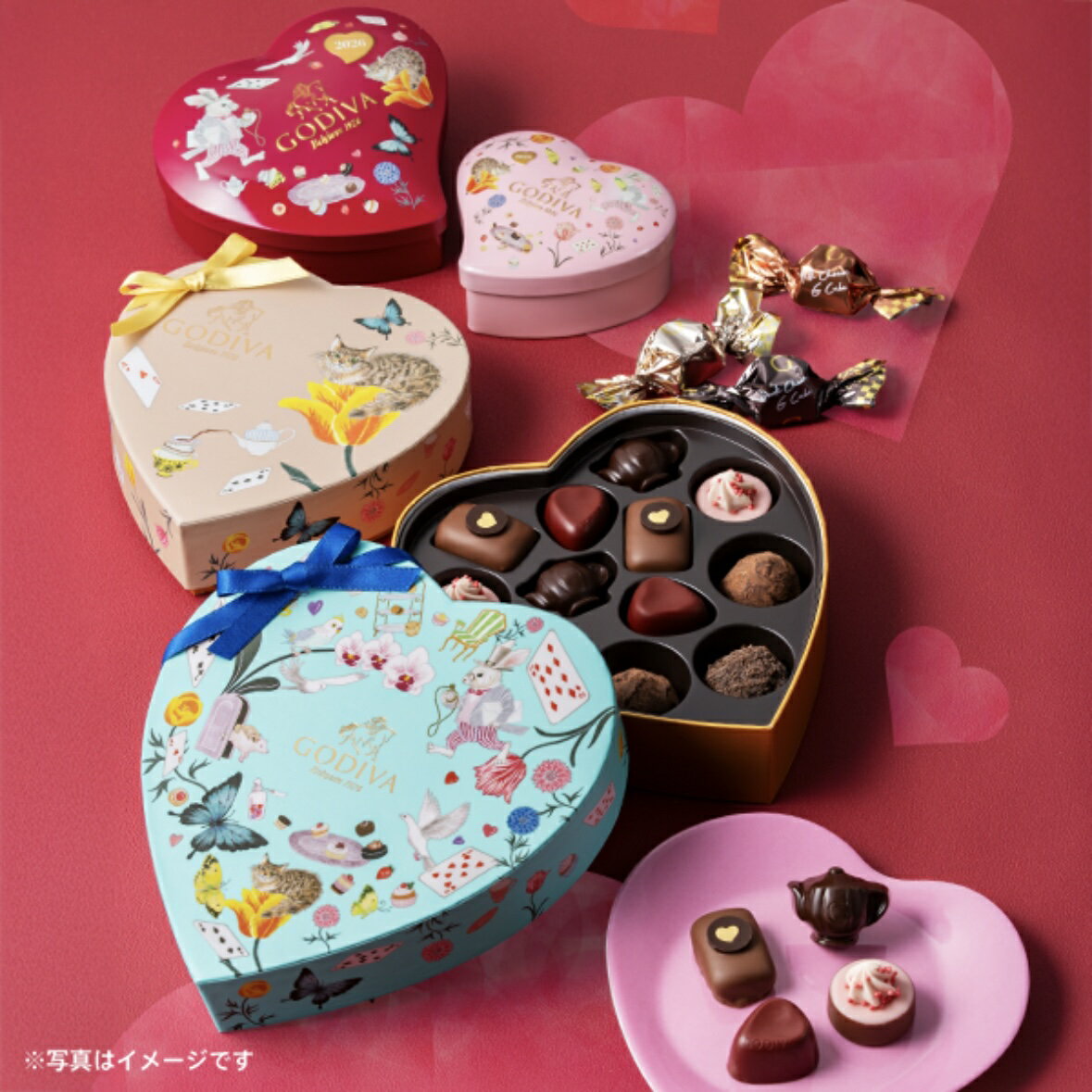 【エントリーでポイント10倍】GODIVA ゴディバ アリスのティーパーティ セレクション (12粒入) バレンタイン チョコ プレゼント かわいい ギフト ご褒美 ホワイトデー 男性 女性 彼氏 彼女 友達 男友達 女友達 義理チョコ 友チョコ 可愛い