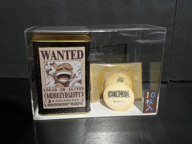 ワンピースプリントクッキー缶 焼き菓子 バレンタイン ホワイトデー 小物入れ キャラクター ルフィー・シャンクス・バギー・ティーチ