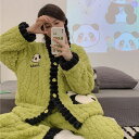 【送料無料】冬パジャマ もこもこ ルームウェア 上下セット セットアップ 前開き 可愛い ふわふわ 部屋着 あったかい 暖かい レディース 冬 パジャマ プレゼ...
