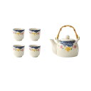 急須 湯呑み セット 茶器揃 茶器セット 茶具セット 磁器 5点セット ティーカップ ギフト 人気のプレゼント 贈りものお礼 来客