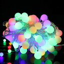 10M 100球 防水LED小さなボールストリング LEDイルミネーションライト マルチカラー 結婚式、ホームパーティー お誕生日パーティー クリスマスなどに最...