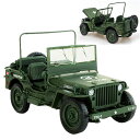 戦術ジープ おもちゃ モデルカー 1/18スケール 軍用車 子供知育玩具 プレゼント 贈り物