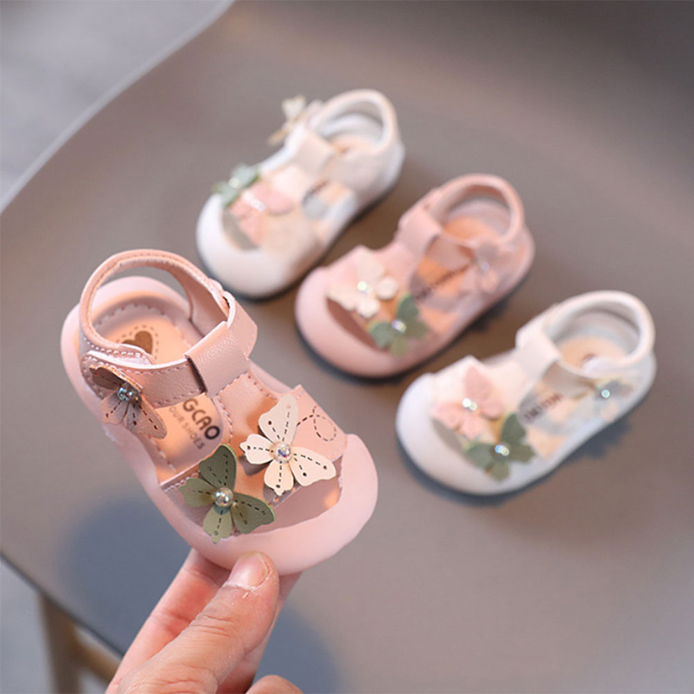 ベビーサンダル 女の子 ビーチサンダル つま先保護 1歳 2歳 赤ちゃん リボン 軽量 滑り止め 通気性 歩きやすい 歩行練習 入園式 旅行 ビーチ