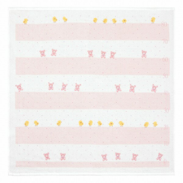 バスタオル ベビー 身長計 赤ちゃん 新生児 日本製 95×95cm 出産準備 出産祝い ベビー 正方形 今治タオル 男の子 女の子 沐浴 お風呂 身長計メモリ付き ウィッシュ おふろ おくるみ 3