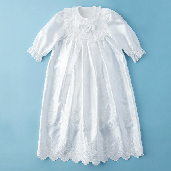 お宮参り 男の子 女の子 日本製 セレモニードレス クラウンリーフ フライス お祝い お披露目 出産準備 出産祝い 春 夏 秋 冬 3点セット 2