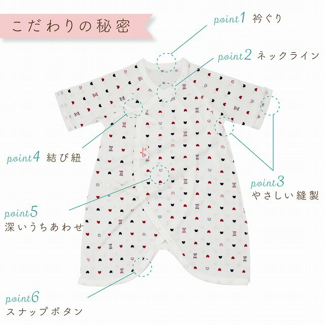 出産準備 5点セット 綿100% ベビー肌着 ベビー服 短肌着 コンビ肌着 トリコロール ツーウェイオール バスタオル ハンカチ 男の子 女の子 出産祝い ギフト プレゼント 新生児セット 3