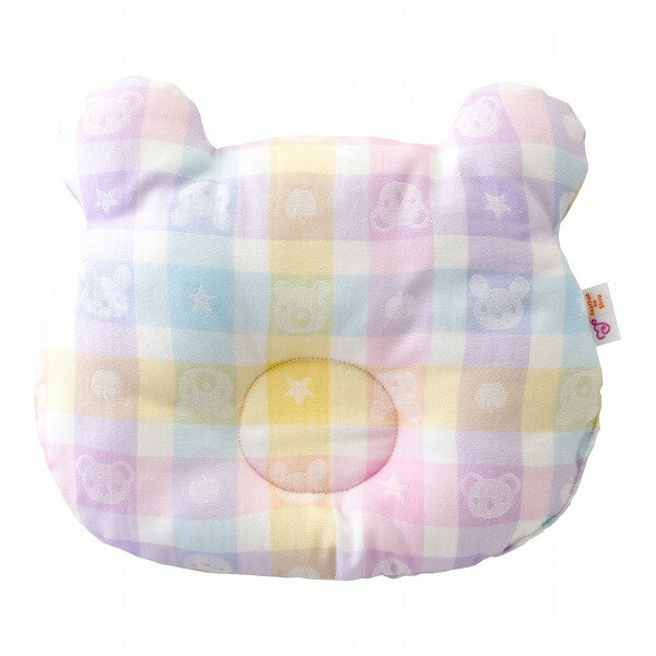 赤ちゃん まくら 枕 ベビーまくら カラフル 日本製 3ヶ月 出産準備 出産祝い 寝具 ガーゼ 男の子 女の子 ベビー枕 二重ガーゼ