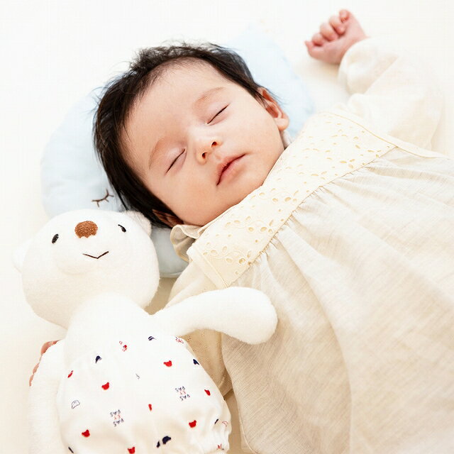 【LINE登録で300円OFF】【送料無料】ぬいぐるみ くま 赤ちゃん 日本製 出産祝い 誕生祝い やわらか 綿100％ 抱き人形 スマイルコットンベア スマイルコットン ファーストトイ おもちゃ 新生児