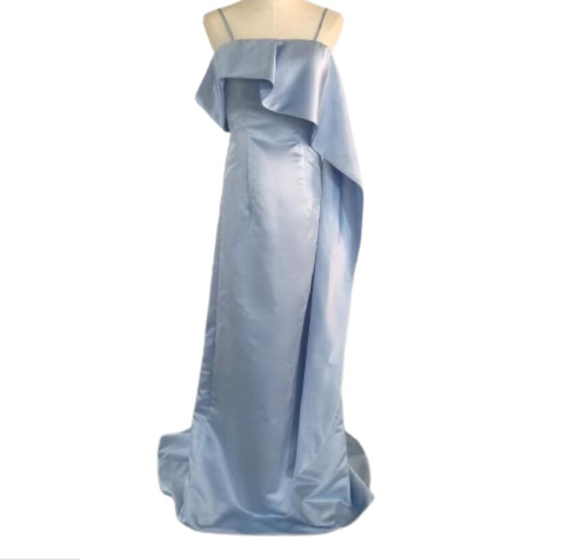 上品！パーティードレス オフホワイト キャミソール 前撮り 音楽会/挙式 エレガント ロングドレス