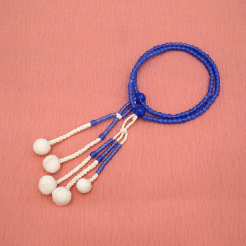 創価学会 念珠 カラフルPC念珠【ラピス】 念珠 数珠 ラピス プラスティック 小サイズ 仏具】