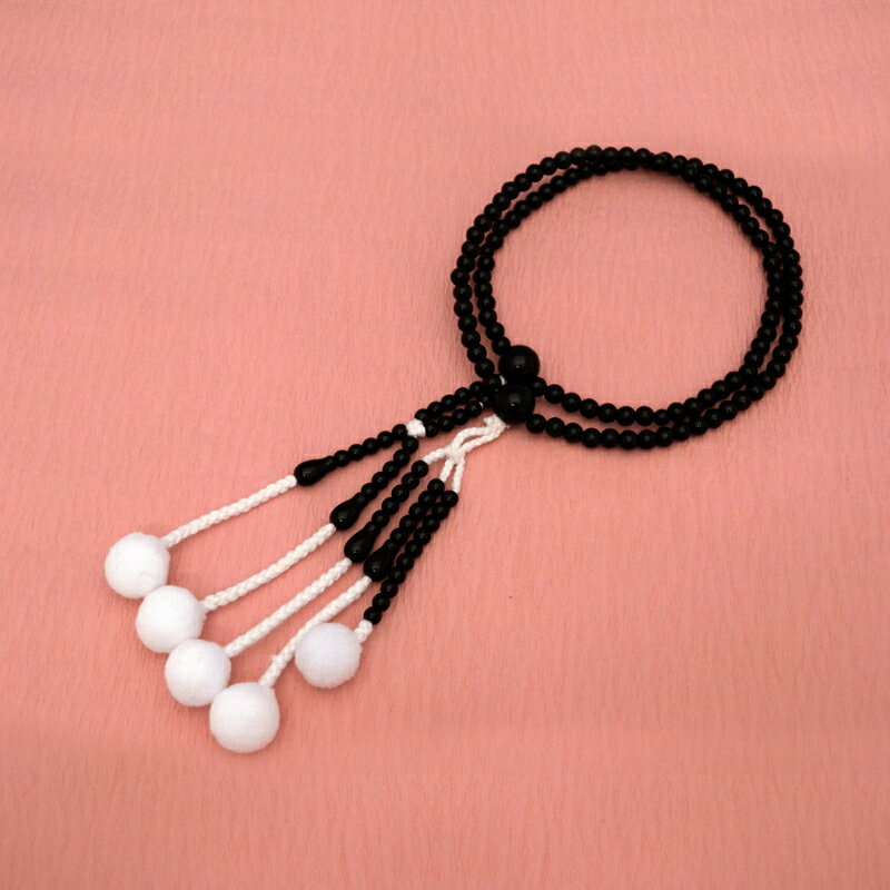 創価学会 念珠 カラフルPC念珠【黒】 念珠 数珠 黒 プラスティック 小サイズ 仏具