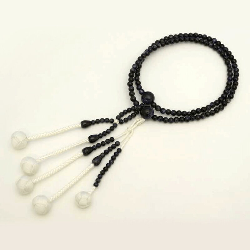 創価学会念珠青虎目石念珠京都念珠数...