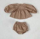 保育所 女の子 ベビー服 ベビー 刺繍 かわいい おむつカバー ぽわん袖 上下セット 上着 薄着 ぽわんパンツ ブルマパンツ オーバーパンツ ショートパンツ か...