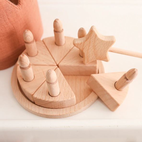 プレゼント 一歳 誕生日プレゼント 木製ケーキ ケーキ インテリア wood 誕生日 積み木 つみき 色なし ベビー キッズ 子供用 可愛い 韓国 北欧 キッチン 木製 ナチュラル オシャレ 1歳誕生日 女の子 男の子 木 写真 ファーストバースデー j