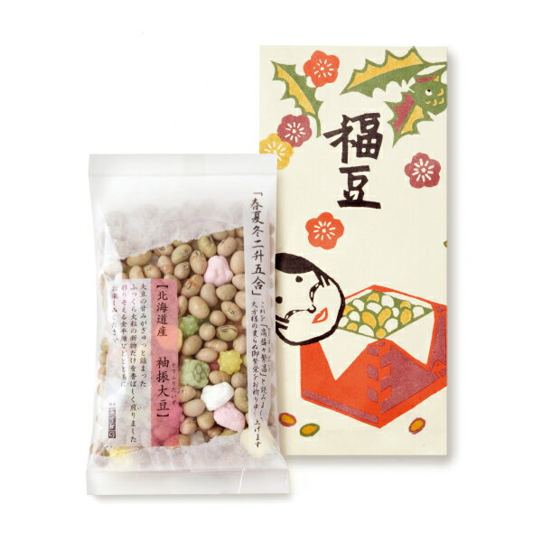 【節分】福豆　袋三種入.＜銀座あけぼの 福豆 豆まき 大豆 鬼 金平糖＞のサムネイル