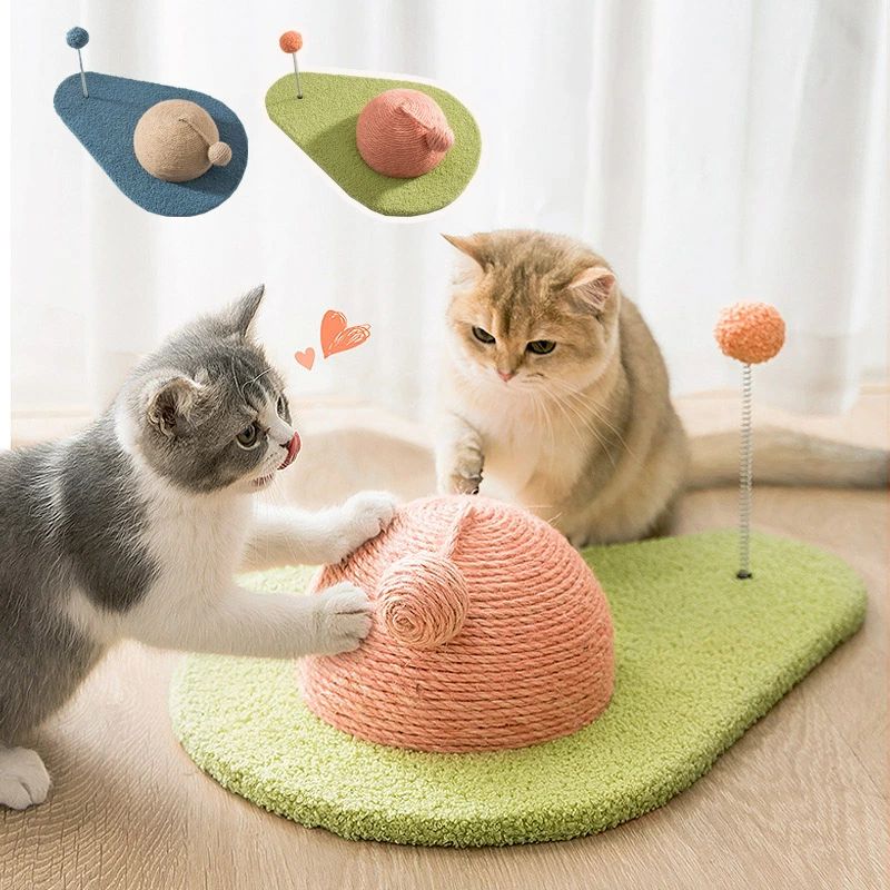 Rakuten - 送料無料 キャットタワー 球サボテンタイプ 球サボテン 球状のサボテン ボール入れ 爪とぎ 爪とぎポール 猫 ねこ 麻縄 ペット用 おもちゃ おしゃれ 遊園地 ストレス発散 運動不足対策 猫用品 50*35*14cm 四季適用 楽天海外通販
