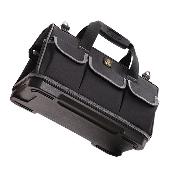 ツールバッグ 工具バッグ 工具袋 道具袋 工具差し入れ 大口 大容量 工具 大工道具 肩掛けベルト付き 大..
