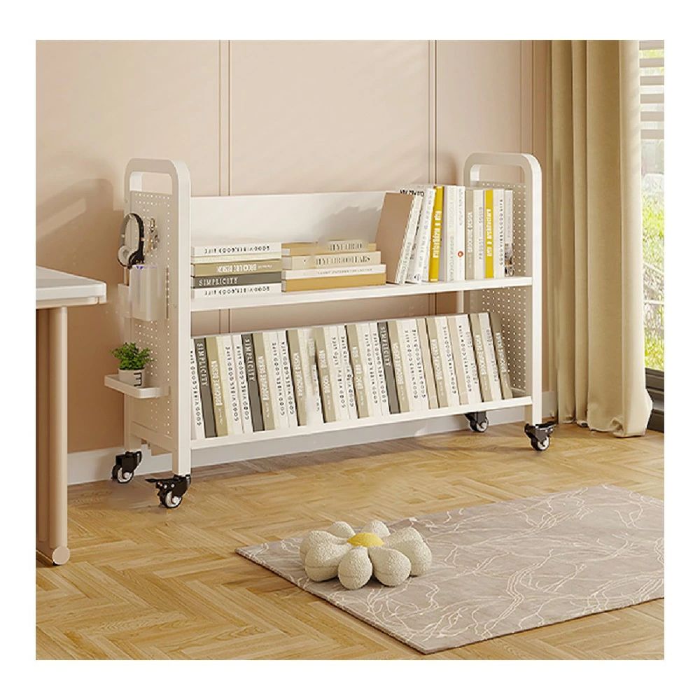 本棚 スリム 本棚 おしゃれ 棚 ラック 本棚 有孔ボードのデザイン キャスター付き 幅70cm/90cm 奥行28...