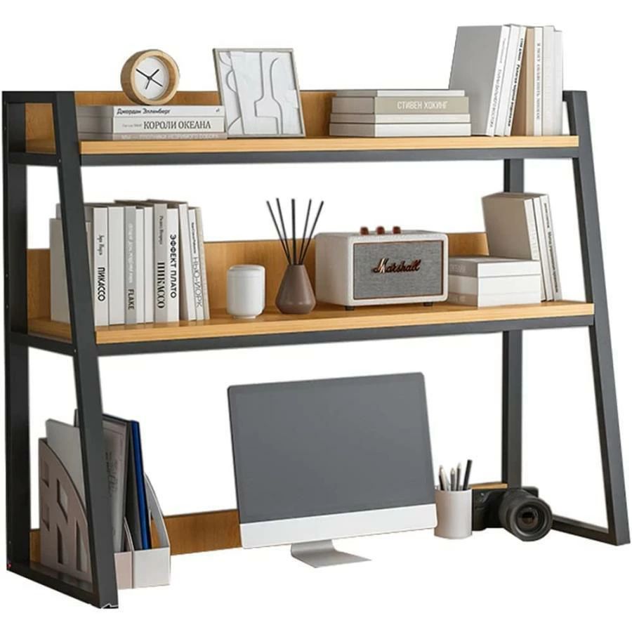 デスク 卓上収納デスク デスク上収納ラック おしゃれ 机上本棚 卓台 収納棚 多機能 オフィス収納 卓上..