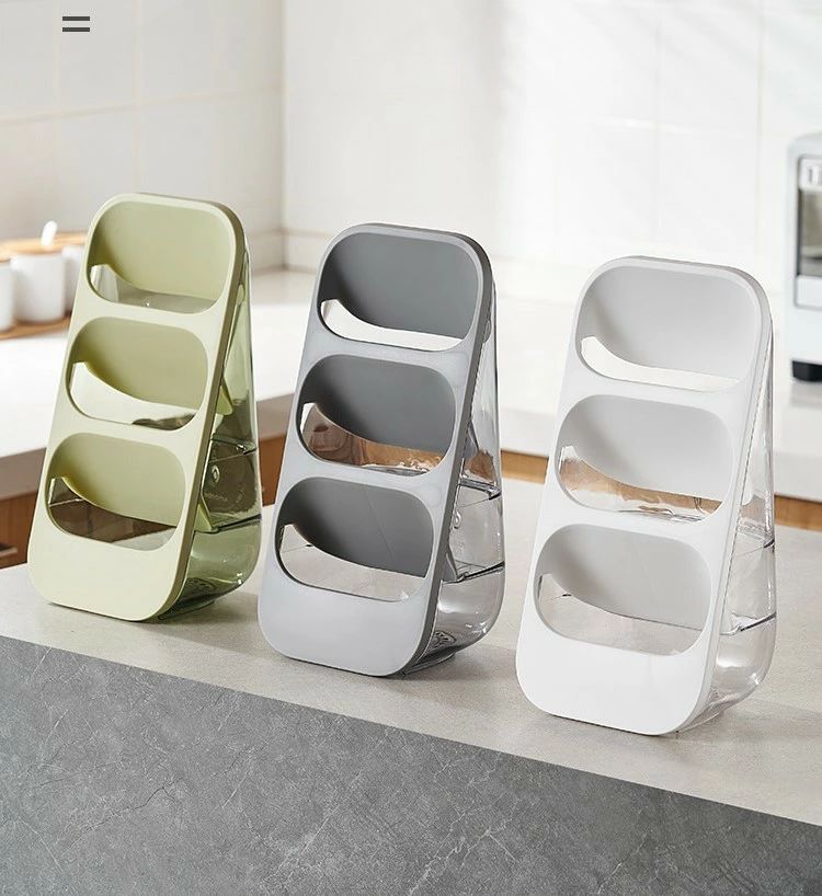 【 】 カトラリースタンド 箸立て 3段 カトラリー収納 水切り キッチン用品 カトラリーラック 透明 箸..