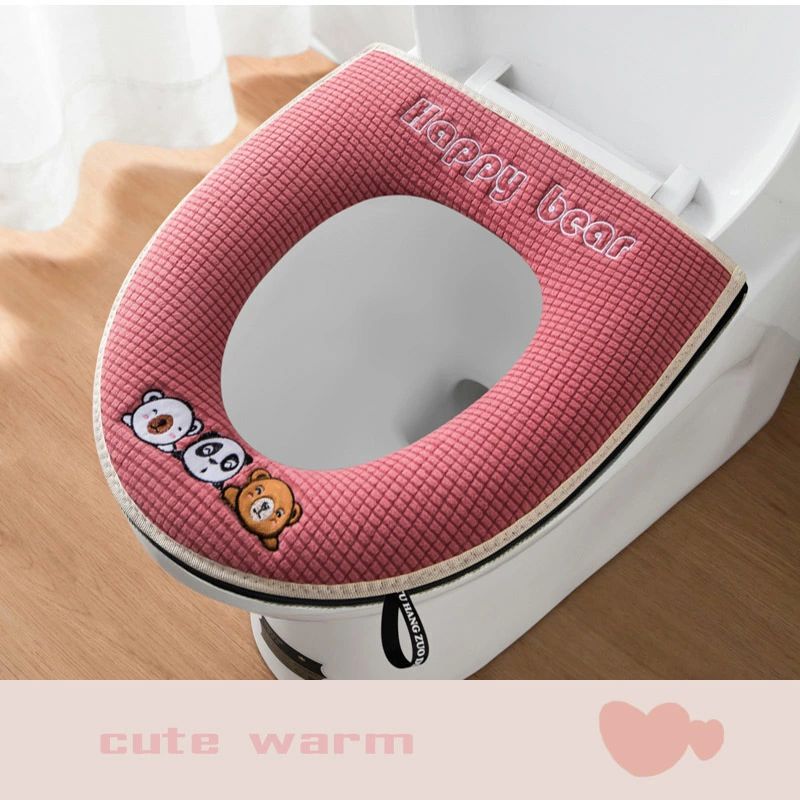 便座カバー トイレカバー o型 厚手 おしゃれ マニアル ふわふわ やわらか 便座クッション 取付簡単 保..