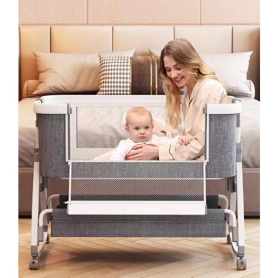 ベビーベッド 添い寝 ミニ 持ち運び 折りたたみ SGS認証済 新生児 0ヶ 月~24ヶ月 ゆりかご 蚊帳 付き