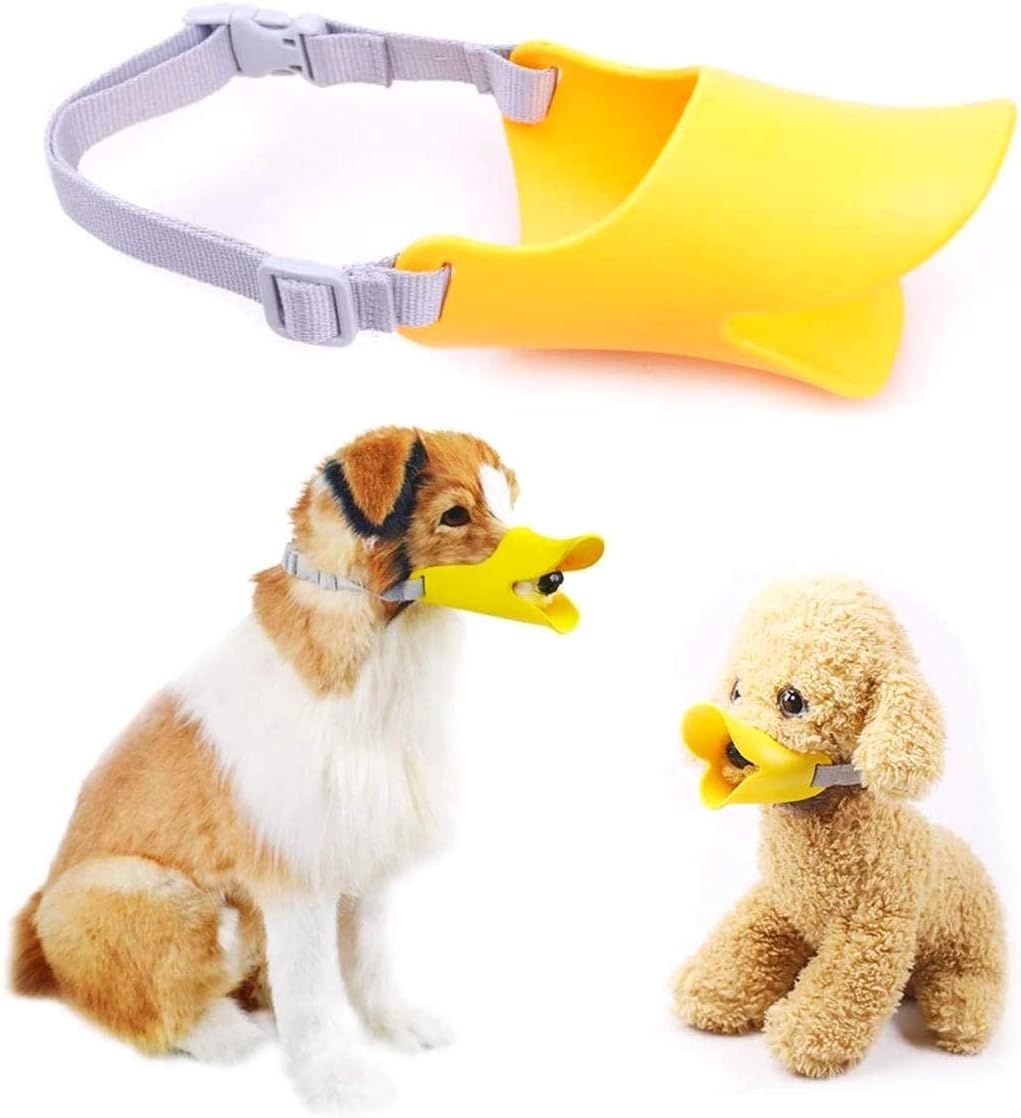 Rakuten - 犬用 口輪 ペット用 マスク あひる口の形口輪 犬用無駄吠え 拾い食い 噛みつき しつけ キズ舐め止め 家具の損傷を防ぐ 小型犬 中型犬 大型犬用 ペット用品