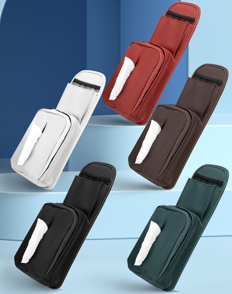 カーシート用ポケット シートサイドポケット カー用品 車用収納ポケット 座席横取り付け ティッシュケ..