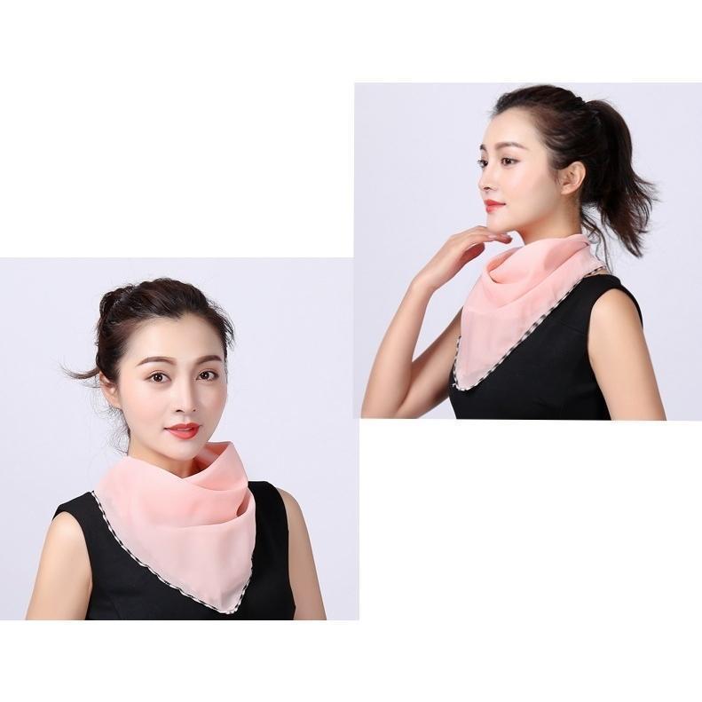 スカーフマスク フェイスマスク フェイスガード マスクカバー ネックカバー レディース 女性 2way 飛沫防止 日焼け防止 防塵 花柄 チェック柄