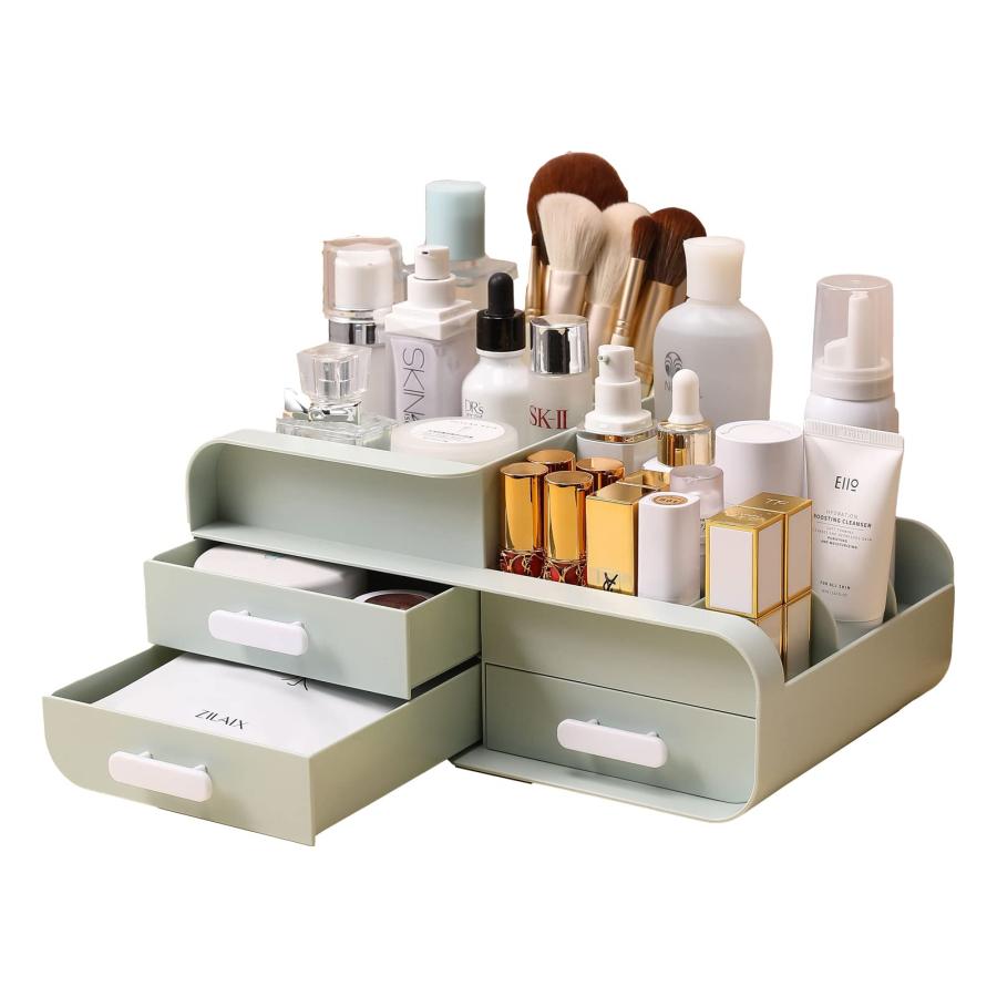楽天shopAKEMI化粧品収納ボックス コスメ収納 メイク収納 メイクボックス スキンケア 収納 コスメボックス 化粧品 収納ケース 引き出し3つ