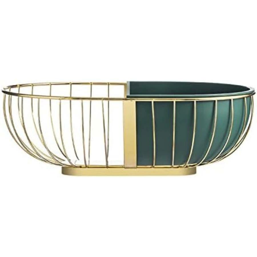 フルーツボウル 北欧 果物バスケットフルーツ・果物・小物入れ メタルワイヤー インテリア 果物 籠 長..