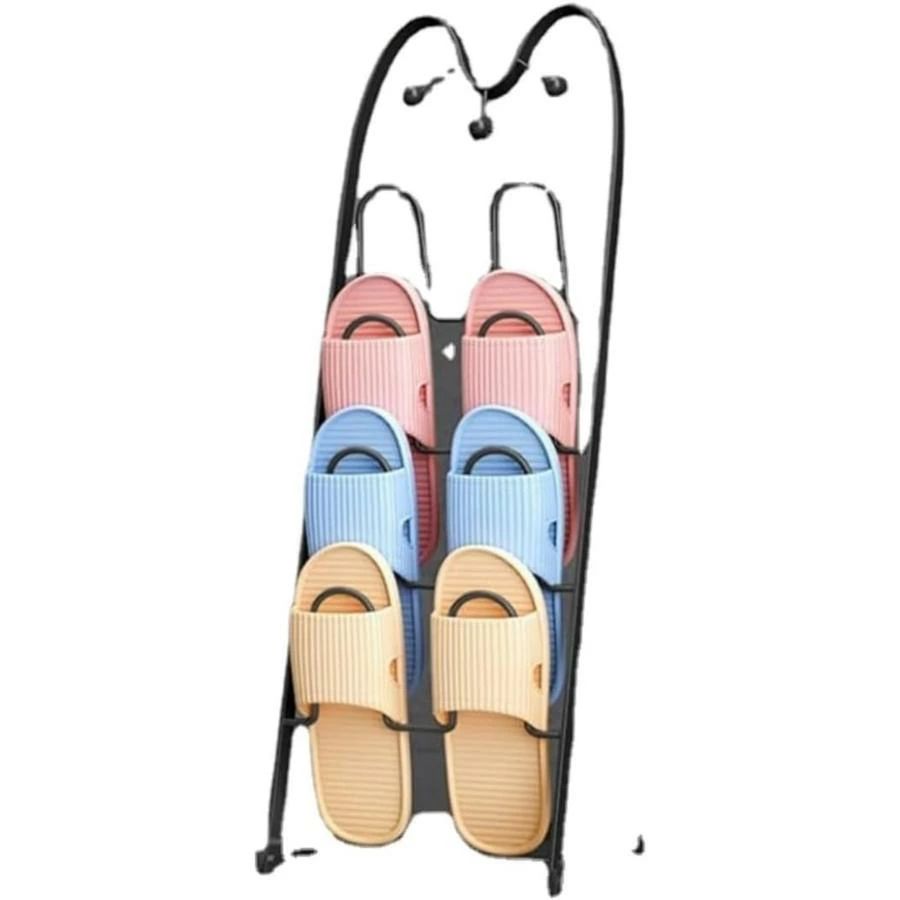 スリッパラック 4段 パール金属 4足用 スリッパ ホルダー シューズ スタンド 玄関 ドア スリッパ収納 ..