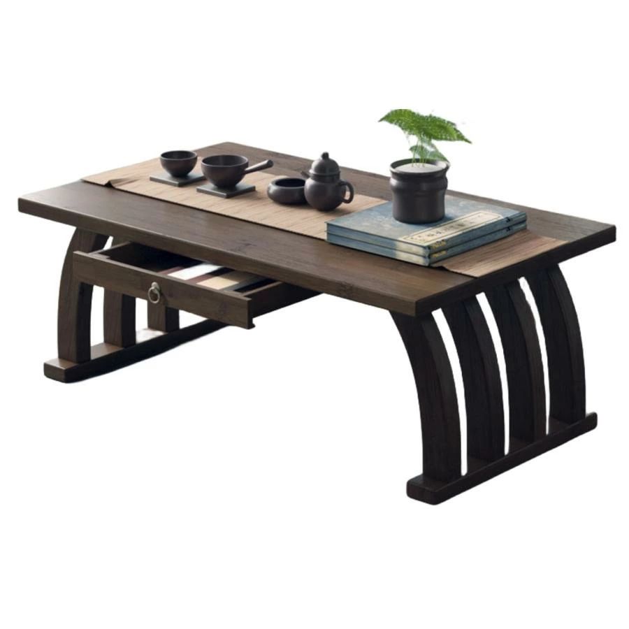 座卓 和風ローテーブル コーヒーテーブル ティーテーブル コーヒーテーブル 座卓テーブル 和室テーブル リビングルーム 竹製 禅 フローティング座卓 畳 窓テーブ