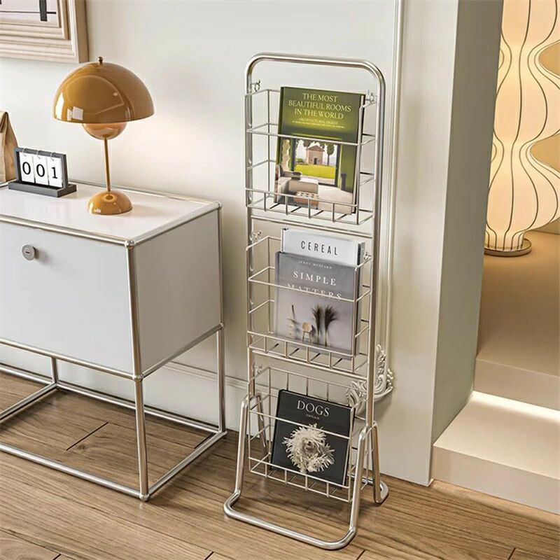 マガジンラック 3段 マガジンスタンド 雑誌ラック 床置きパンフレットディスプレイスタンド 新聞ラック..