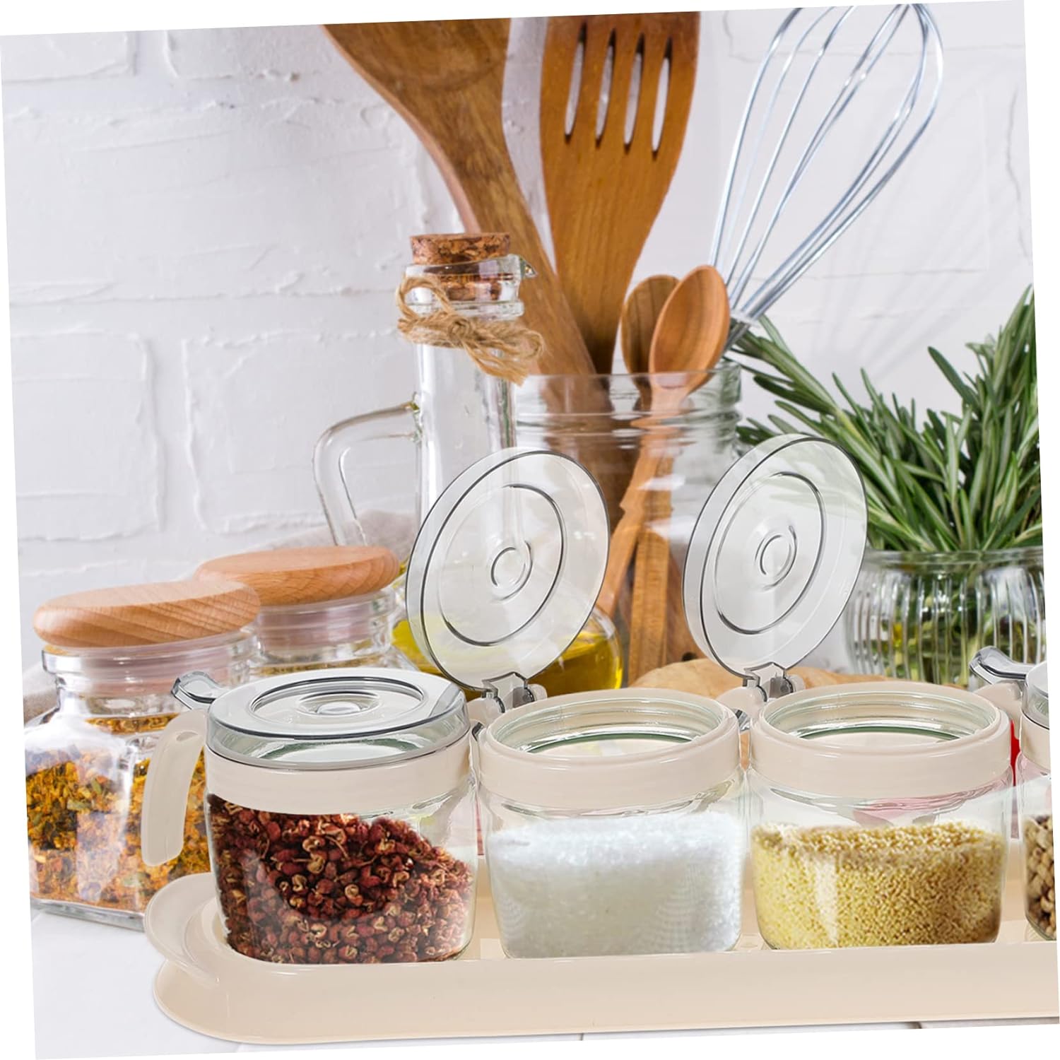 4個セット 調味料入れセット 家庭用品 台所用品 容器収納ボックス 調味料保管ボックス 台所用品 父の日